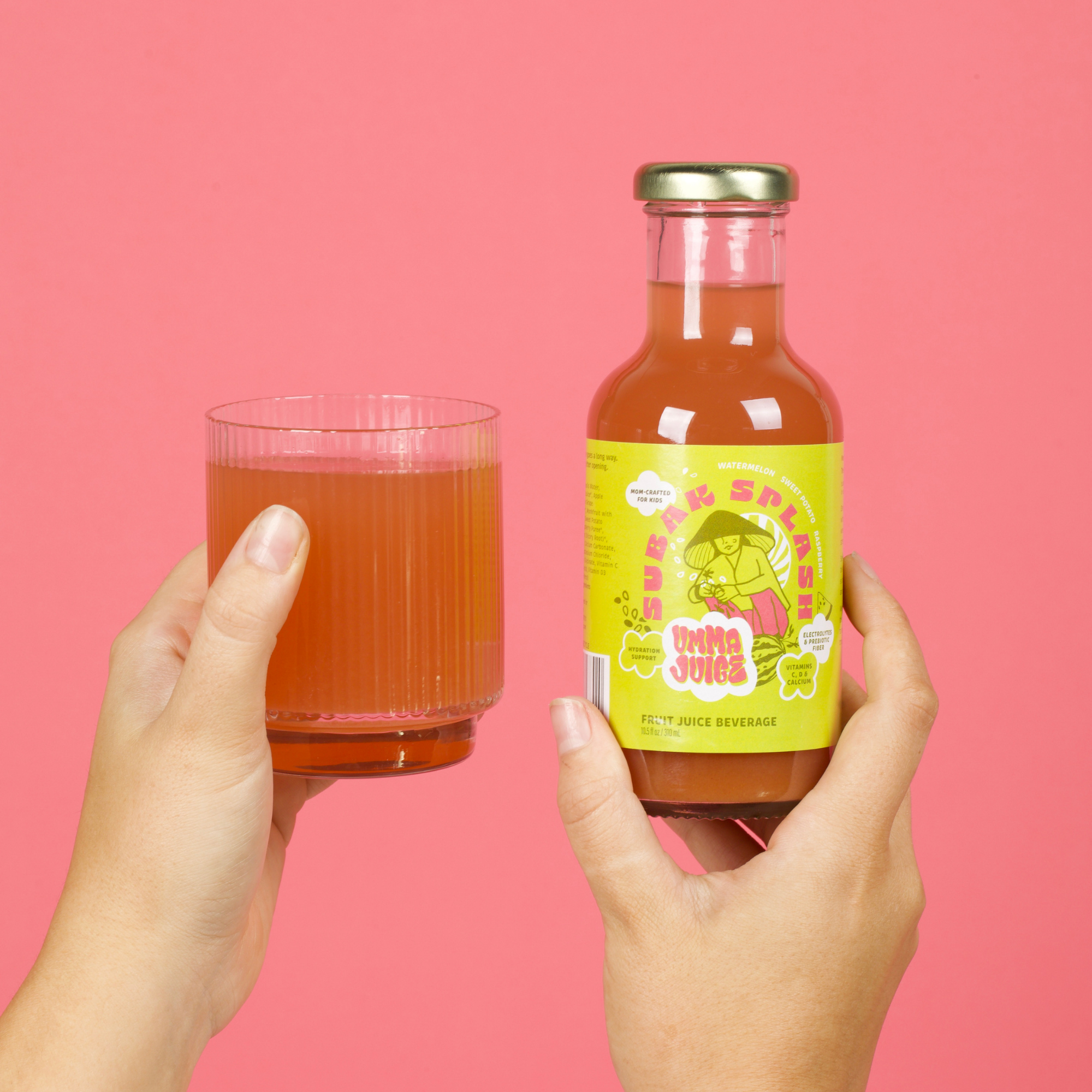 Subak Splash Watermelon Juice with Electrolytes + Magnesium — Hydration Support (12-Pack)